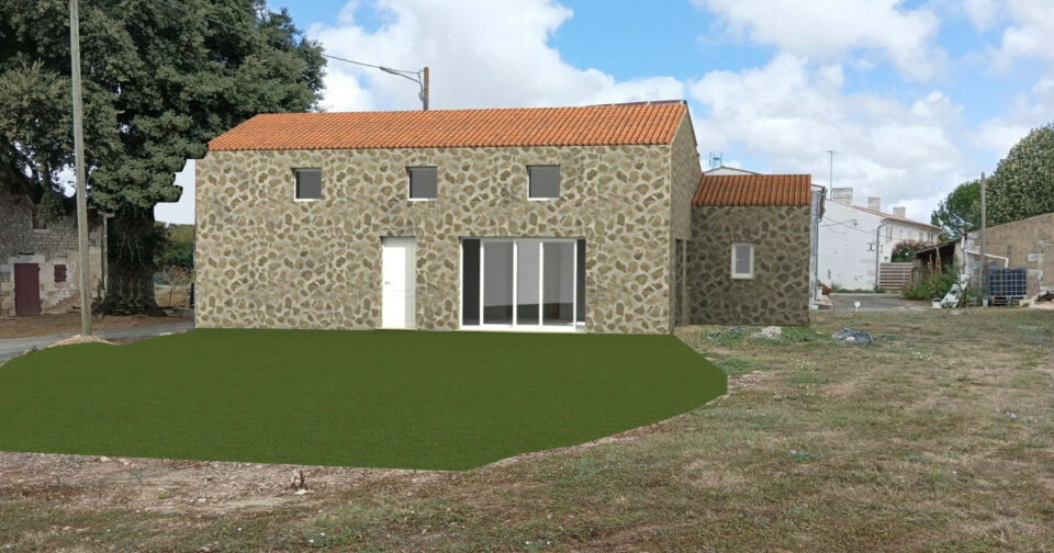 Rénovation complète d’un ancien corps de ferme à Soulignonne (17)