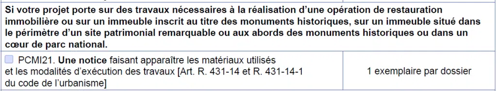 CERFA 13406, notice PCMI 21, PCMI21