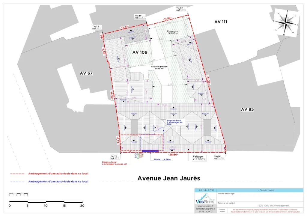 Plan de masse gratuit