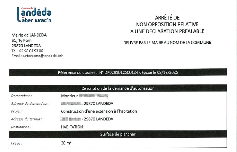 Réalisation d’une déclaration préalable de travaux (DP) à Landéda (29870) 3 déclaration préalable de travaux à Landéda (29)