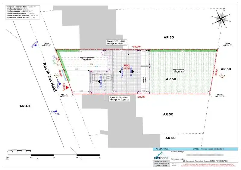 déclaration préalable de travaux à Peymeinade (06)